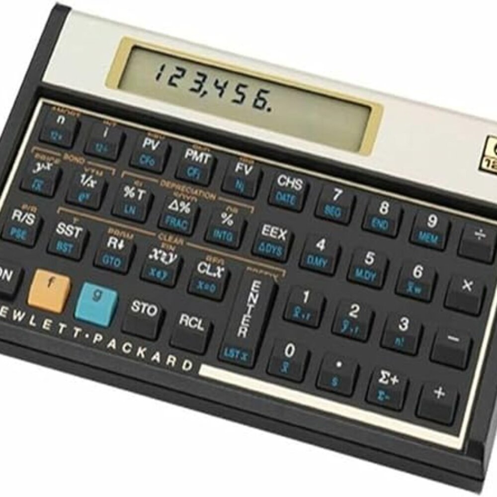 HP 12C Financial Calculator with Black and Gold Accents - Picture 10 of 10